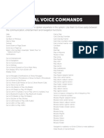 Global voice commands for in-vehicle system