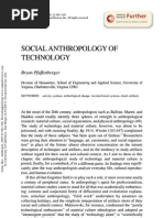 Social Anthropology of Technology Bryan Pfaffenberger: Further