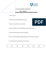 Civil Engineering Materials Topic - CEMENT