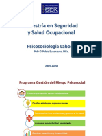 Psicosociología Laboral - Sesión 8