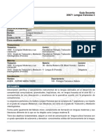 Guía Docente Lengua Francesa 3 - Traducción UV PDF