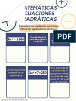 Ecuaciones cuadráticas resueltas