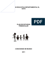 Plan de Estudios PREESCOLAR 2011