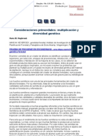 Unasylva - No. 119-120 - Genética - Consideraciones Primordiales - Multiplicación y Diversidad Genética
