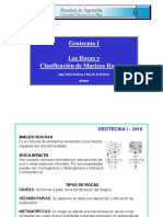 Rocas y Clasificación Macizos Rocosos