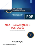 AULA – GABARITANDO O PORTUGUÊS