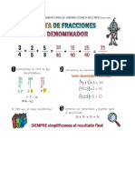 Taller 4 Operaciones Con Fracciones PDF