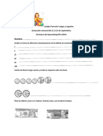 Evaluación Kinder Matemáticas