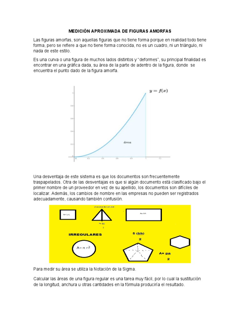 Medición Aproximada de Figuras Amorfas | PDF