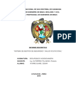 Sistema de Gestión de Seguridad y Salud Ocupacional en Mina