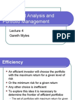 Investment Analysis and Portfolio Management: Gareth Myles