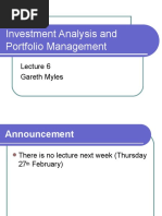 Investment Analysis and Portfolio Management: Gareth Myles