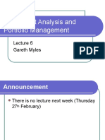 Investment Analysis and Portfolio Management: Gareth Myles