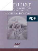 David Le Breton - Caminar - elogio de los caminos y de la lentitud