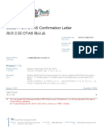 Ocean Park OTAS Confirmation Letter 海洋公园 OTAS 确认函: Product / 产品