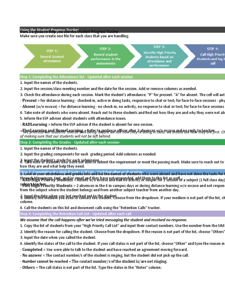 Student Progress Tracker Guide | PDF | Communication | Learning
