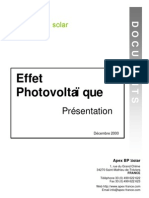 Effet Photovoltaique