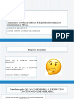 Antecedentes y Evolución Histórica de La Jurisdicción Contencioso