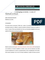 Operating in An Emerging Economy: A Case of Starbucks in Brazil