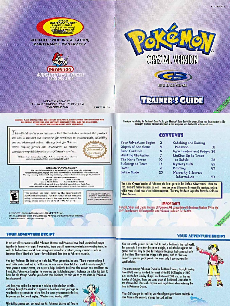 Master Pok Mon Crystal The Definitive Documentation You Ve Been Waiting For - iv03teb