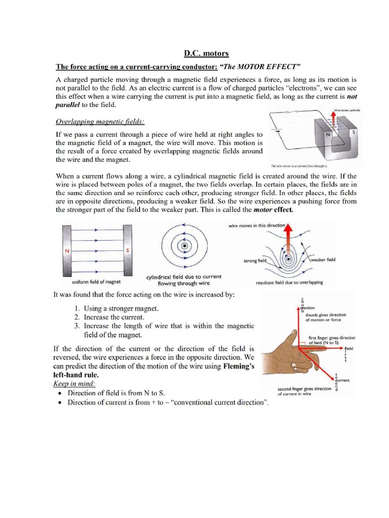 Electric Motor Notes PDF