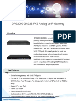 DAG2000-24/32S FXS Analog VoIP Gateway Overview