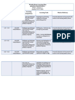 Weekly Home Learning Plan