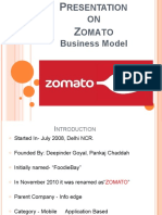 Zomato Business Model by Vrushali Wase ppt (1)