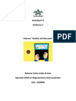 Actividad 3 Evidencia 7 - Informe Analisis Del Mercado