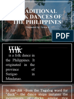 Traditional Folk Dances of The Philippines: Presented By: Group 4