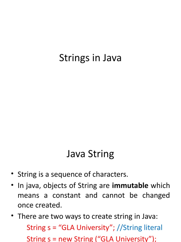 Strings | PDF | String (Computer Science) | Class (Computer Programming)