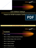 Learn Software Testing & Prepare For ISTQB Foundation Certification Exam