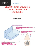 Sections of Solids & Development of Surfaces: Session 5