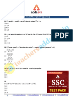 SSC CGL Sunday Quant (Question) : WWW - Careerpower.in