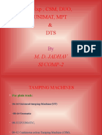 T-Exp, CSM, DUO, Unimat, MPT & DTS: M. D. Jadhav SI/COMP-2