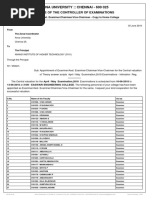 Examiner - Asst. Examiner - Chairman - Vice-Chairman Appointment - Copy To Home College (2017-18)