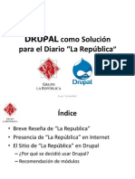 Drupal Latino 2011. Diario "La República". Perú