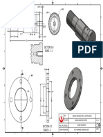 Plano conjunto rueda carro de corte