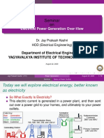 Seminar On: Electrical Power Generation Over-View