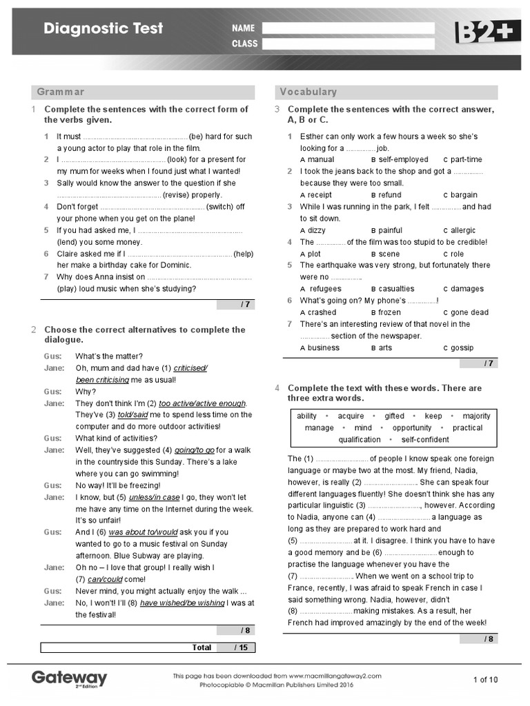 B2+ Diagnostic Test | PDF | Big Data | Social Media