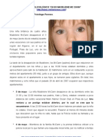 “CASO MADELEINE MCCANN” ANÁLISIS POLICIOLÓGICO – Psicología Forense Aplicada, Ps. Cristián Araos Diaz.