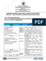 Department of Education: Module 2: Most Essential Learning Competencies (Melcs)