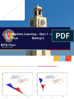 Machine Learning - Quiz 1 - What To Read From Bishop's Book: BITS Pilani