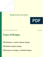 Design Project Procedure and Feasibility Study Outline