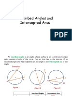 Inscribed Angles and Intercepted Arcs