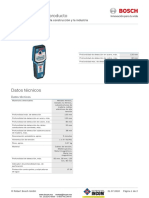 Ficha Tecnica Detector de Metales Bosch - GMS120