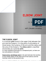 Elbow Joint: Dr. Sharjeel Tasneem BSPT, (KU) MSPT, (KU) ADPT, (Ziauddin University)
