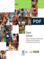 Open School: A Step-by-Step Guide For Implementation of The Open School Programme: Education and Culture For Peace