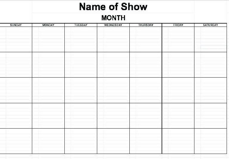 Large print calendar agenda template monthly printable pdf