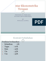 Pengantar Ekonometrika Terapan